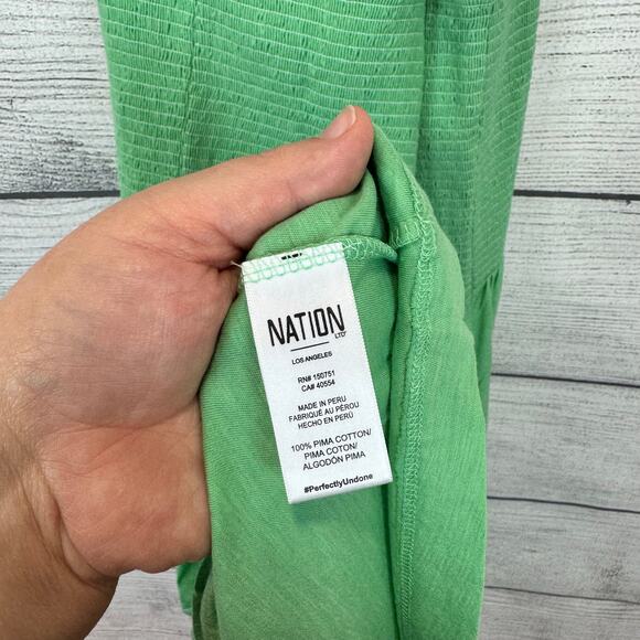 Nation LTD Plus Size Green Penelope Comfortable Midi Sleeveless Dress Size XXL - Picture 3 of 7